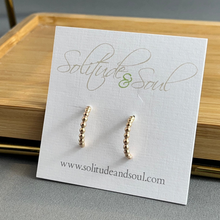 Load image into Gallery viewer, Gold Bubble Hoops