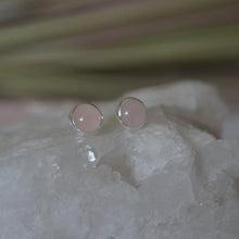 Load image into Gallery viewer, Rose Quartz Studs