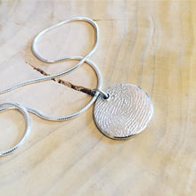 Load image into Gallery viewer, Lasting Impression Fingerprint Necklace