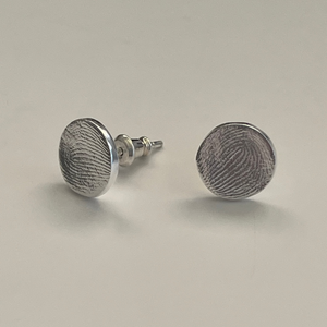 Lasting Impression Fingerprint Stud Earrings