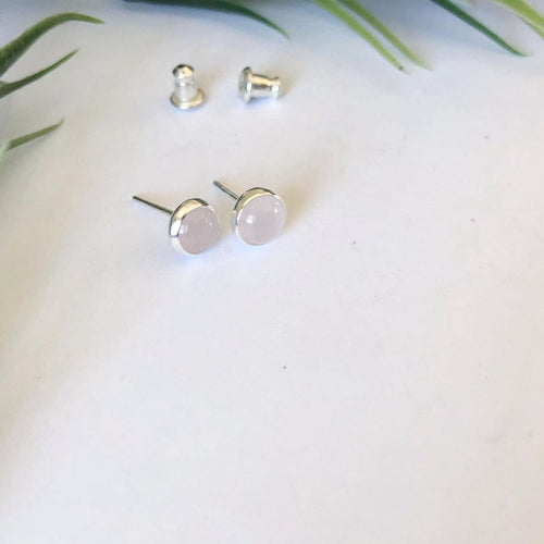 Rose Quartz Studs