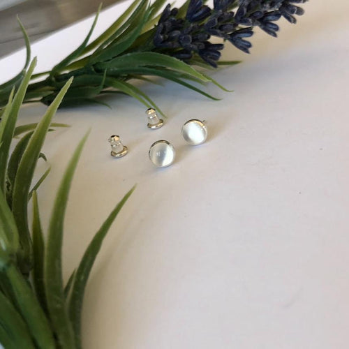 Moonstone Studs