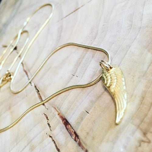 Small Gold Angel Wing