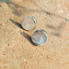 Load image into Gallery viewer, Lasting Impression Fingerprint Stud Earrings